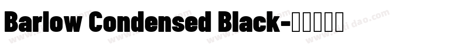 Barlow Condensed Black字体转换